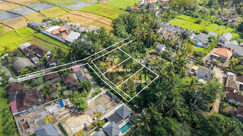 Prime 300 m² Leasehold Land in Ubud’s Peaceful Area, Ubud, Bali