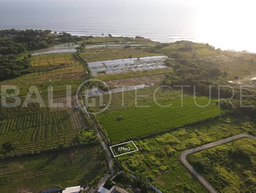 Amazing Plot of Freehold Land in Kedungu Beach (377m2), Pererenan, Bali