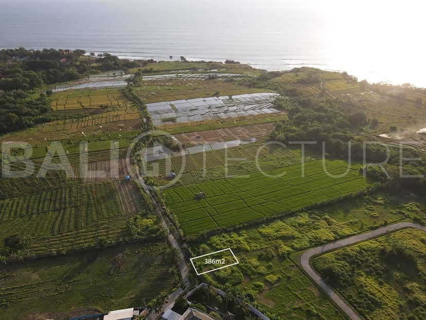 Stunning Plot of Freehold Land in Kedungu Beach (386m2), Pererenan, Bali