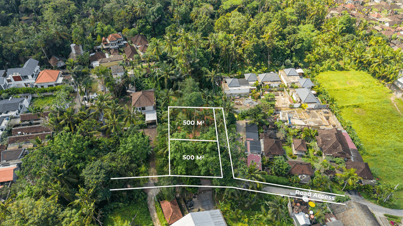 500 m² Leasehold Land in Prime Ubud Area, Ubud, Bali