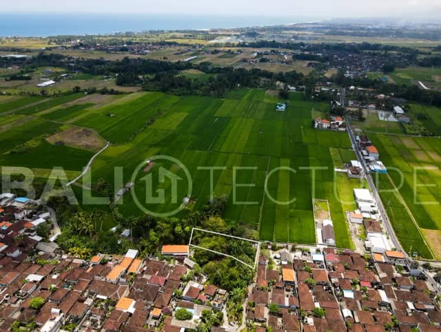 680m2 Land For Sale With Ricefield View In Tanah Lot, Tabanan