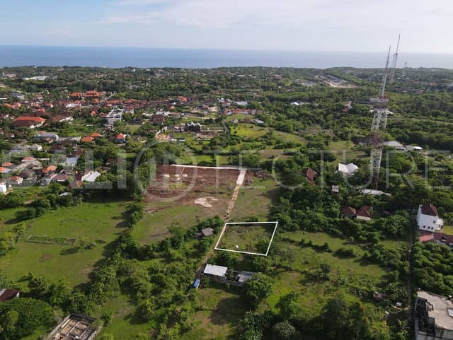 700m2 Land For Sale With Ocean & GWK View In Ungasan, Uluwatu