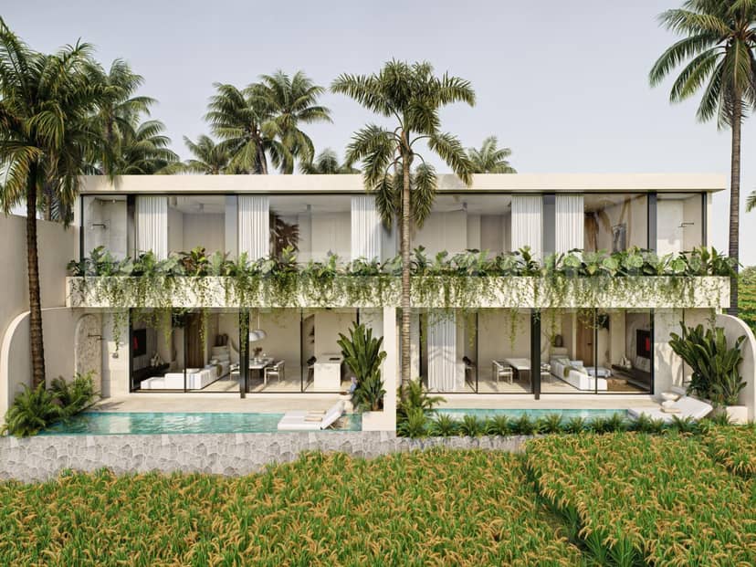 Luxury 2-Bedroom Off-Plan Villa in Kedungu — Premium Rice Paddy Views, Pererenan, Bali
