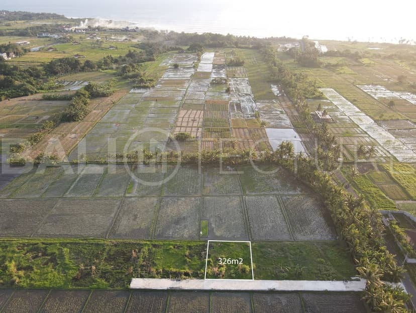 Stunning 326m2 of Land in Kedungu with Ocean Views, Pererenan, Bali