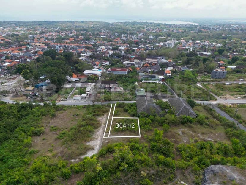 304m² Freehold Land with Sea View for Sale in Ungasan, Uluwatu, Uluwatu, Bali