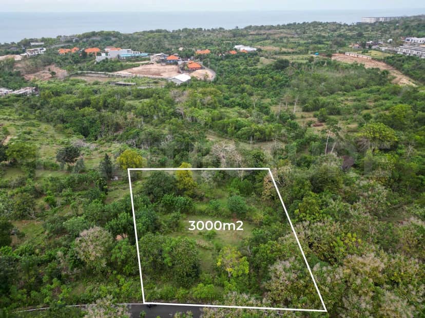 3,000m² Tourism-Zoned Land in Ungasan Bali – Prime Investment Near Iconic Beach Clubs, Uluwatu, Bali