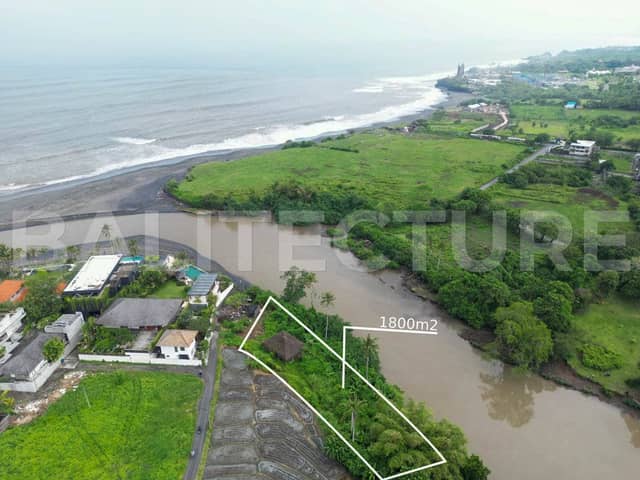 🌅 Riverfront Land with Ocean View in Cemagi, Pererenan