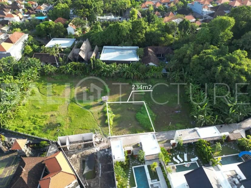 Prime 234m² Leasehold Land For Sale in Kerobokan, Seminyak, Bali