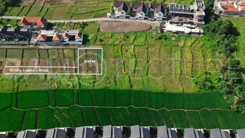 500m² Leasehold Land in Seseh, Steps from the Beach, Pererenan, Bali