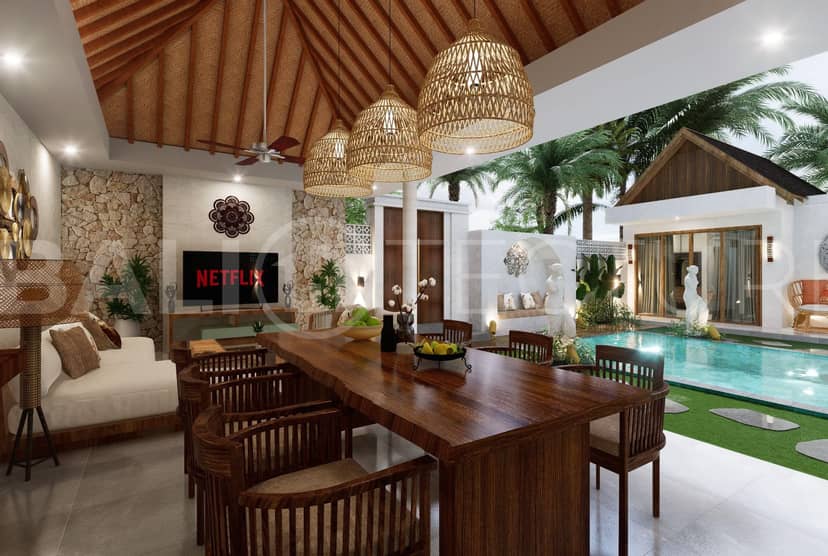 Tropical 2 Bedroom Offplan Stunning Villa in Seminyak, Seminyak, Bali