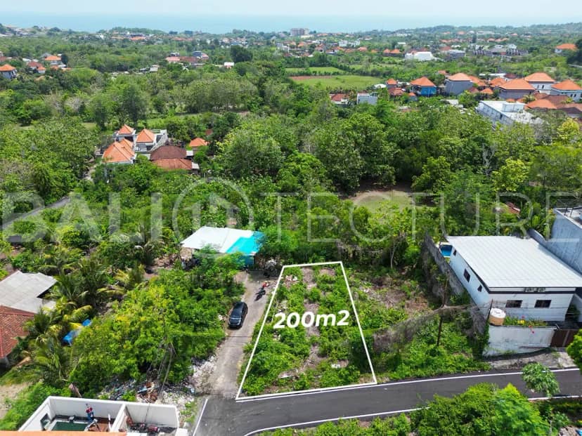 Prime 200m² Freehold Land with Spectacular Sea Views in Ungasan, Uluwatu, Uluwatu, Bali