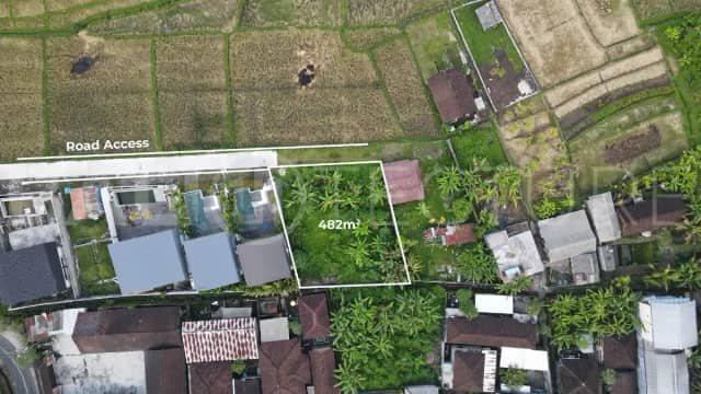 482 sqm Leasehold Land in Cepaka with Rice Field View, Tabanan