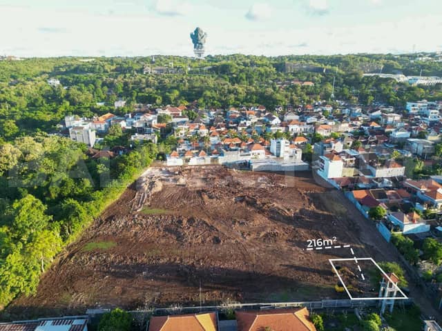 Leasehold Land with GWK View in Jimbaran Perfect for Villa or Guesthouse Development, Uluwatu