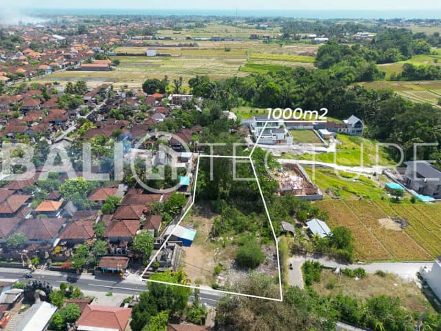 1000m² Leasehold Land For Sale in Prime Tanah Lot Location, Tabanan