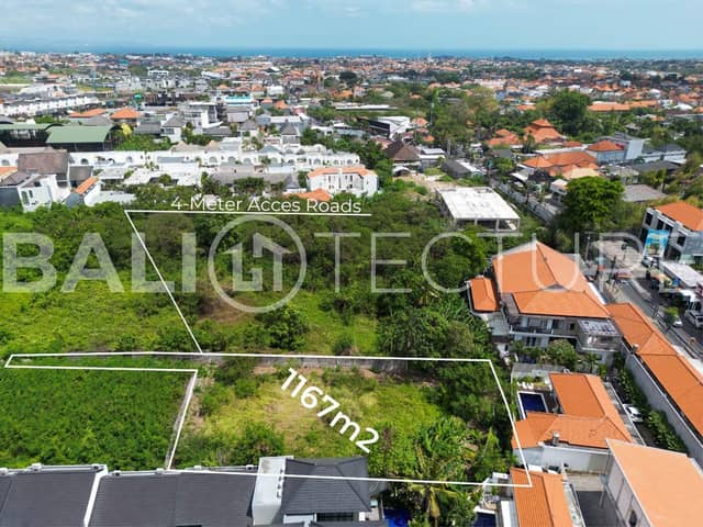 Prime 1167m² Freehold Land in Kayu Tulang, Canggu, Canggu