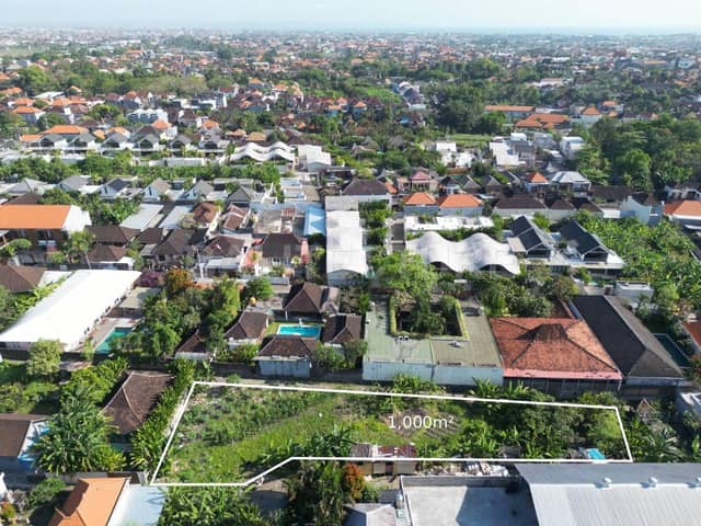 Leasehold Land for Sale in Canggu – 25 Years Lease, Yellow Zone, Canggu