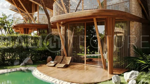 Off-Plan Bamboo Style 3 Bedroom Villa for Sale in Ubud Bali, Ubud
