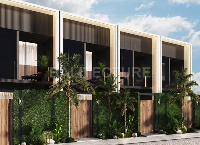Brand New Modern 2-Bedroom Townhouse with Private Pool for Sale in Umalas – 28-Year Leasehold, Seminyak