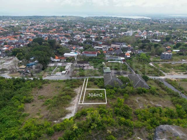 304m² Freehold Land with Sea View for Sale in Ungasan, Uluwatu, Uluwatu