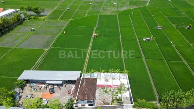 Leasehold Land with Rice Field View for Sale in West Denpasar – 28-Year Lease, Seminyak