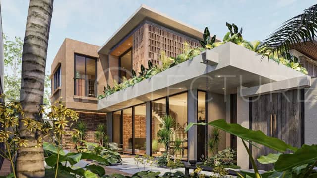 Off-Plan Terracotta Concept Villa for Sale near Kedungu Beach Bali, Pererenan