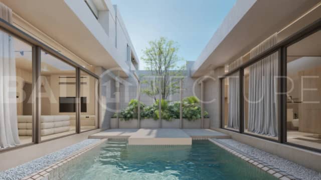 Off-Plan Tropical Minimalist Villa for Sale near Echo Beach Canggu, Canggu