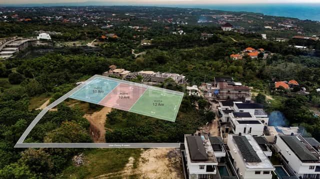 3200m² Ocean View Leasehold Land in Ungasan Ideal for Villa Development, Uluwatu