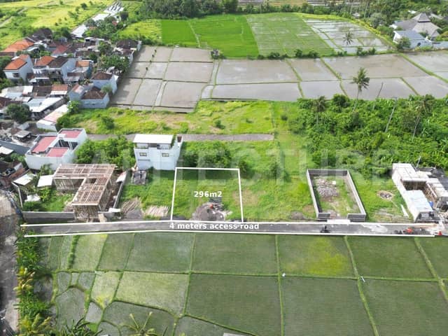 296m2 Prime Freehold Land in Kedungu — Yellow Zone, 5 Minutes to Beach, Pererenan