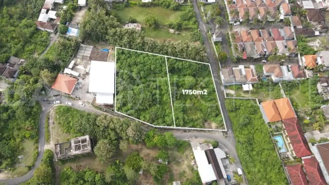 Street Hook Land for Sale near GWK Ungasan Bali, Uluwatu
