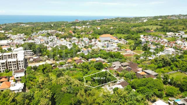 Ideal for Development 1000 m2 Leasehold Land for Sale in Ungasan, Uluwatu