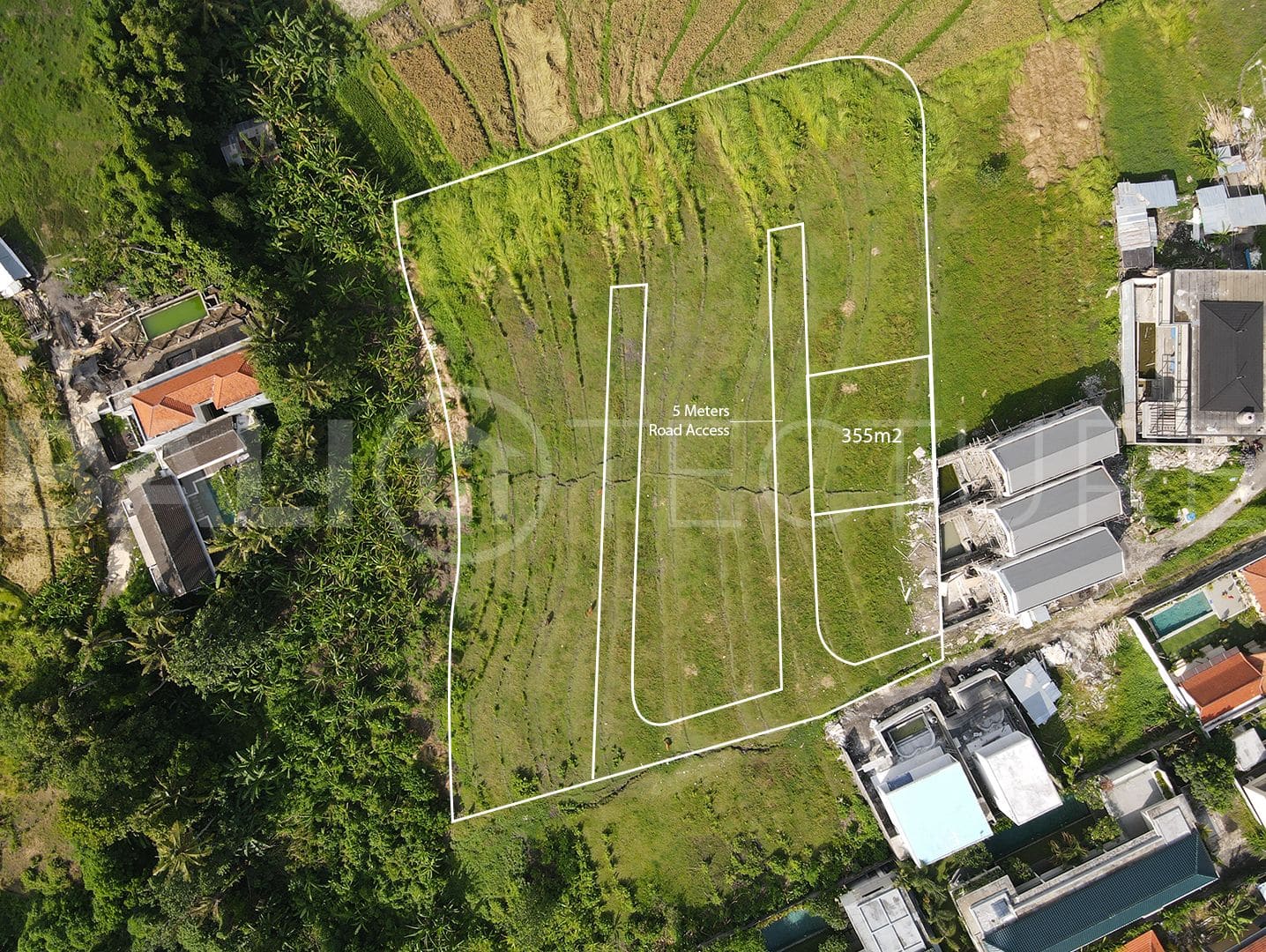 355m2 Strategic Land With Ricefield View In Villa Area Tumbak Bayuh Pererenan 3