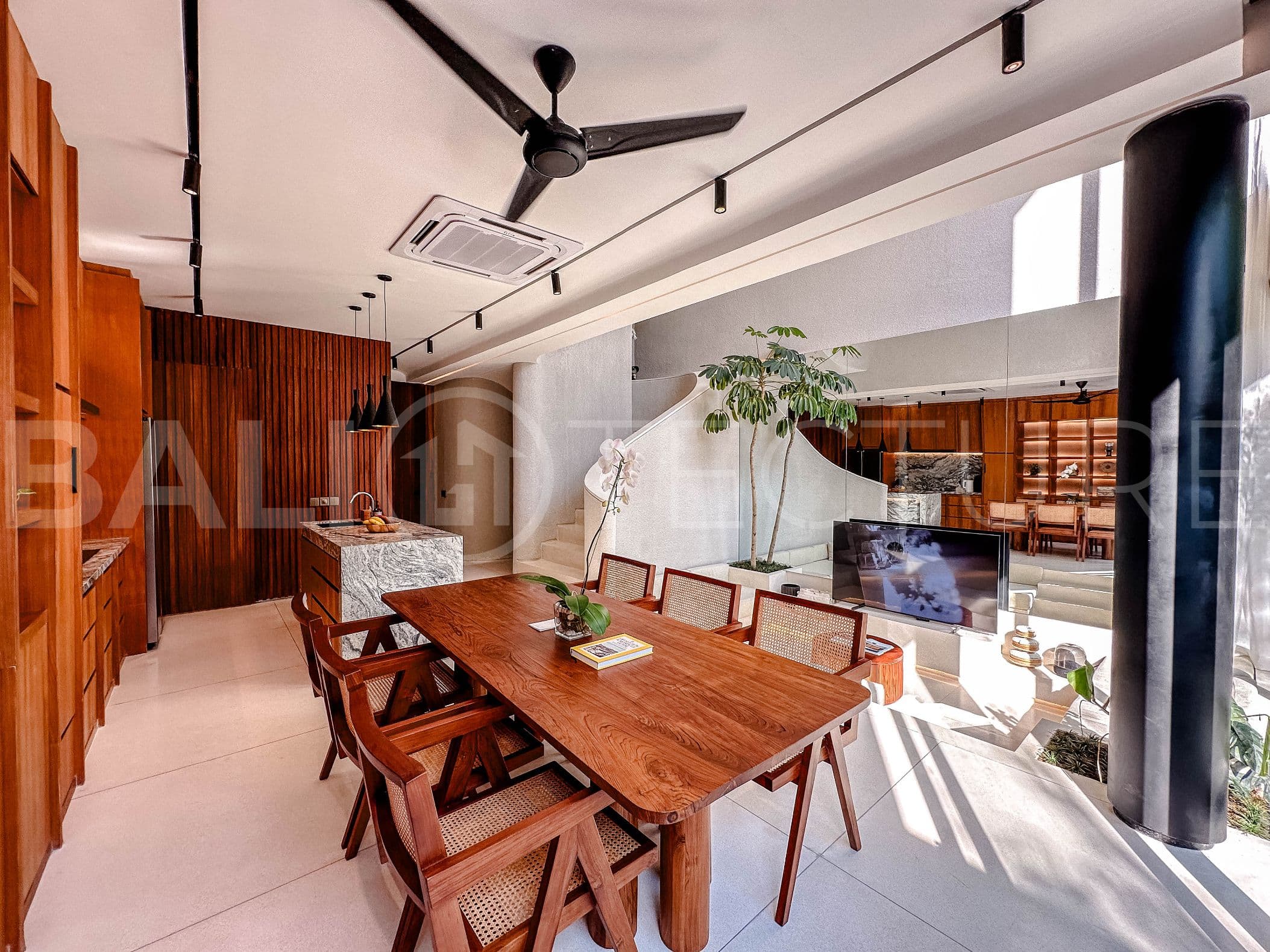 3 Bedrooms Villa with Mediterranean modern style in berawa living room 2