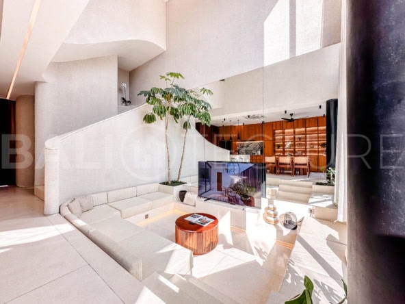 3 Bedrooms Villa with Mediterranean modern style in berawa living room 1