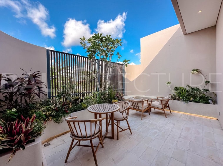 3 Bedrooms Villa with Mediterranean modern style in berawa balcony 1