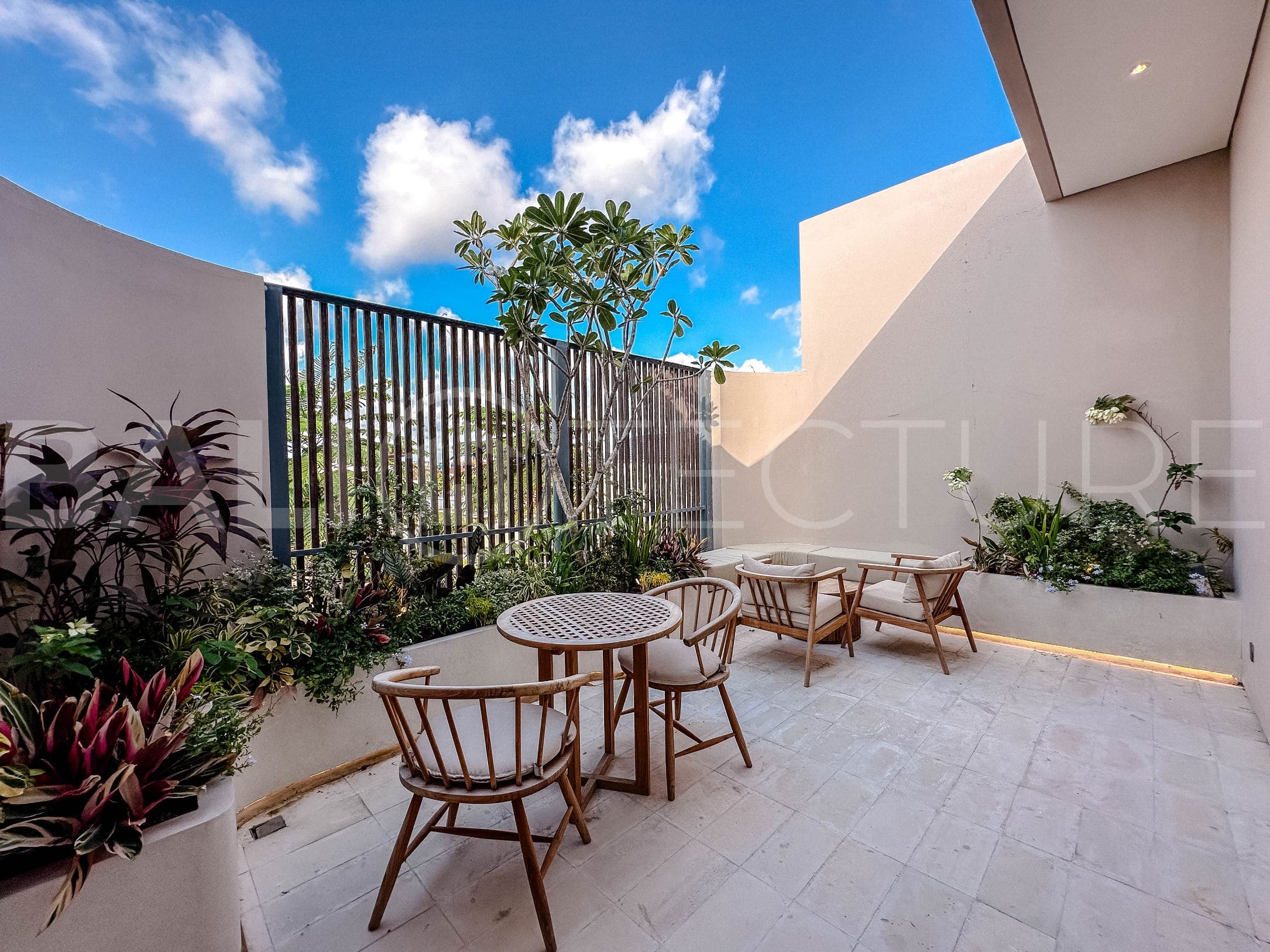 3 Bedrooms Villa with Mediterranean modern style in berawa balcony 1