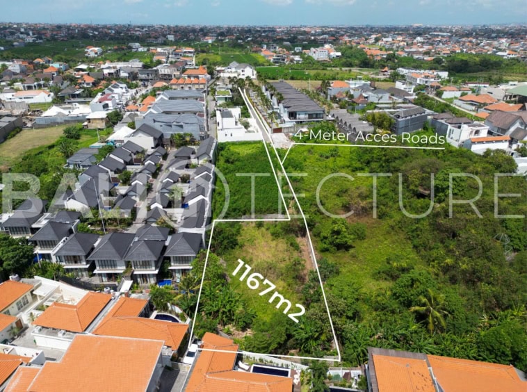 Prime 1167m² Freehold Land in Kayu Tulang, Canggu 1