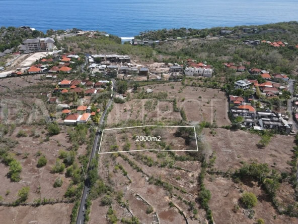 2000m2 Plot of Land With Ocean View In Ungasan 2