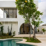 "Modern Mediterranean-style villa in Pererenan, Bali, just 800 meters from the beach.