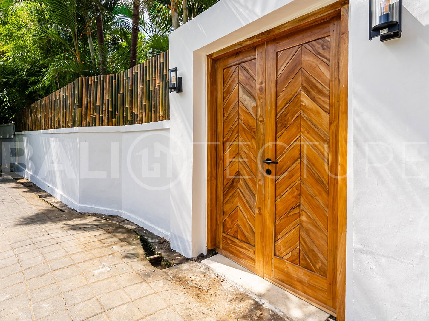 Elegant living space with a private pool, perfect for relaxation and entertaining.