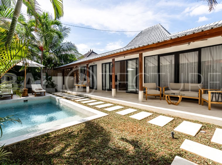 Modern 4-bedroom villa with spacious interiors and serene surroundings in Ubud.