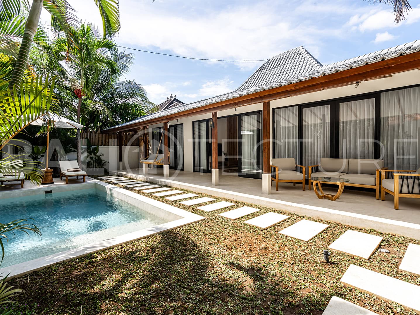 Modern 4-bedroom villa with spacious interiors and serene surroundings in Ubud.