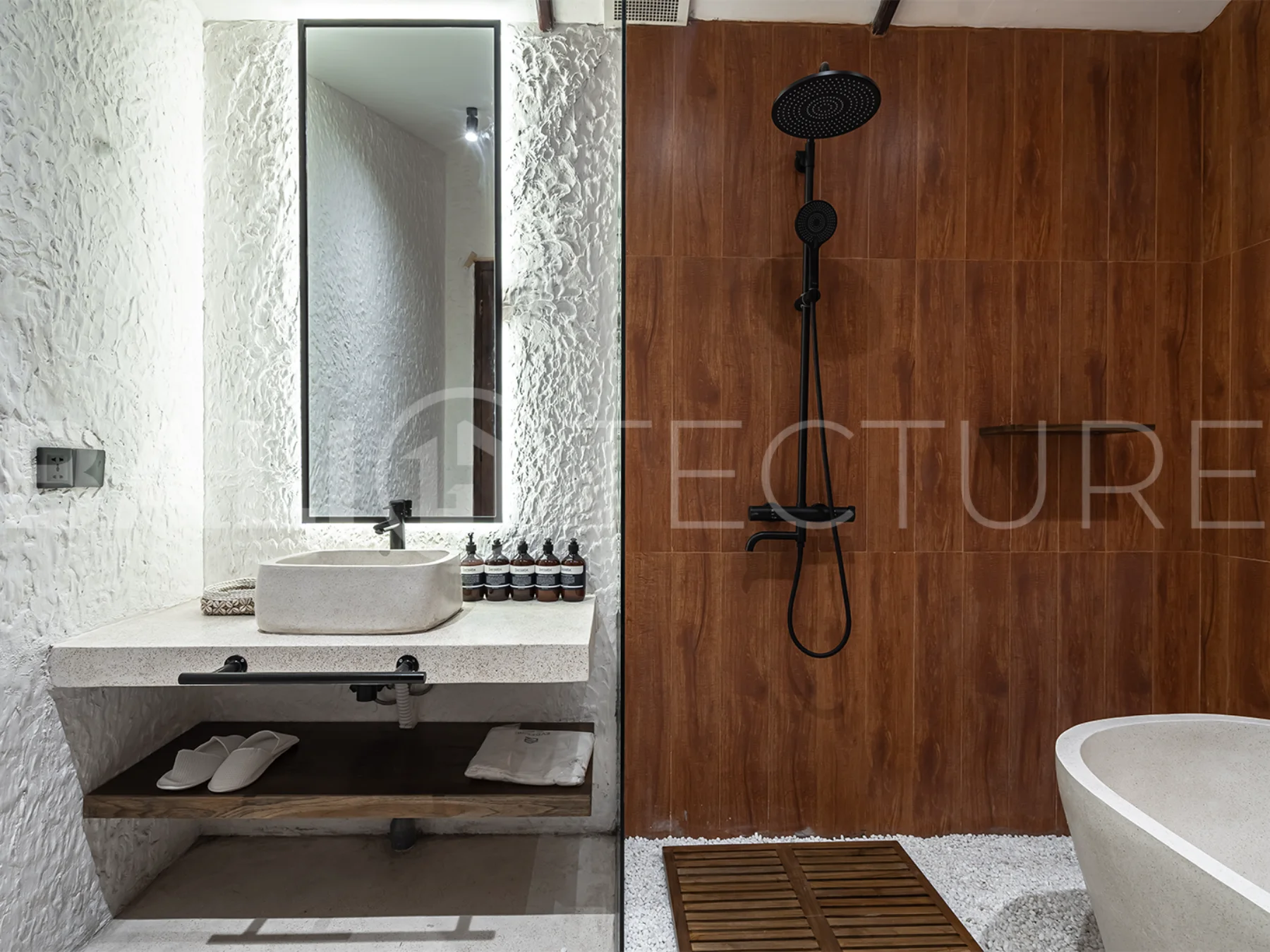 Spacious living area with contemporary design and natural light in a 2+1 layout Ubud villa.