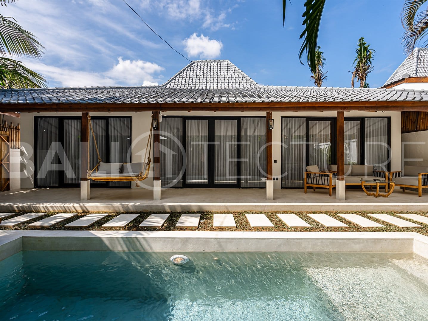 Modern 4-bedroom villa with spacious interiors and serene surroundings in Ubud.