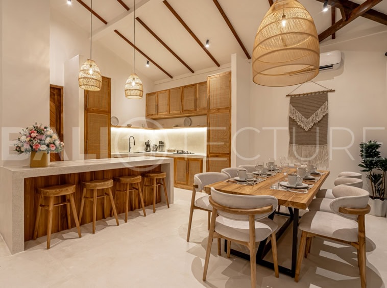 Elegant living space with a private pool, perfect for relaxation and entertaining.