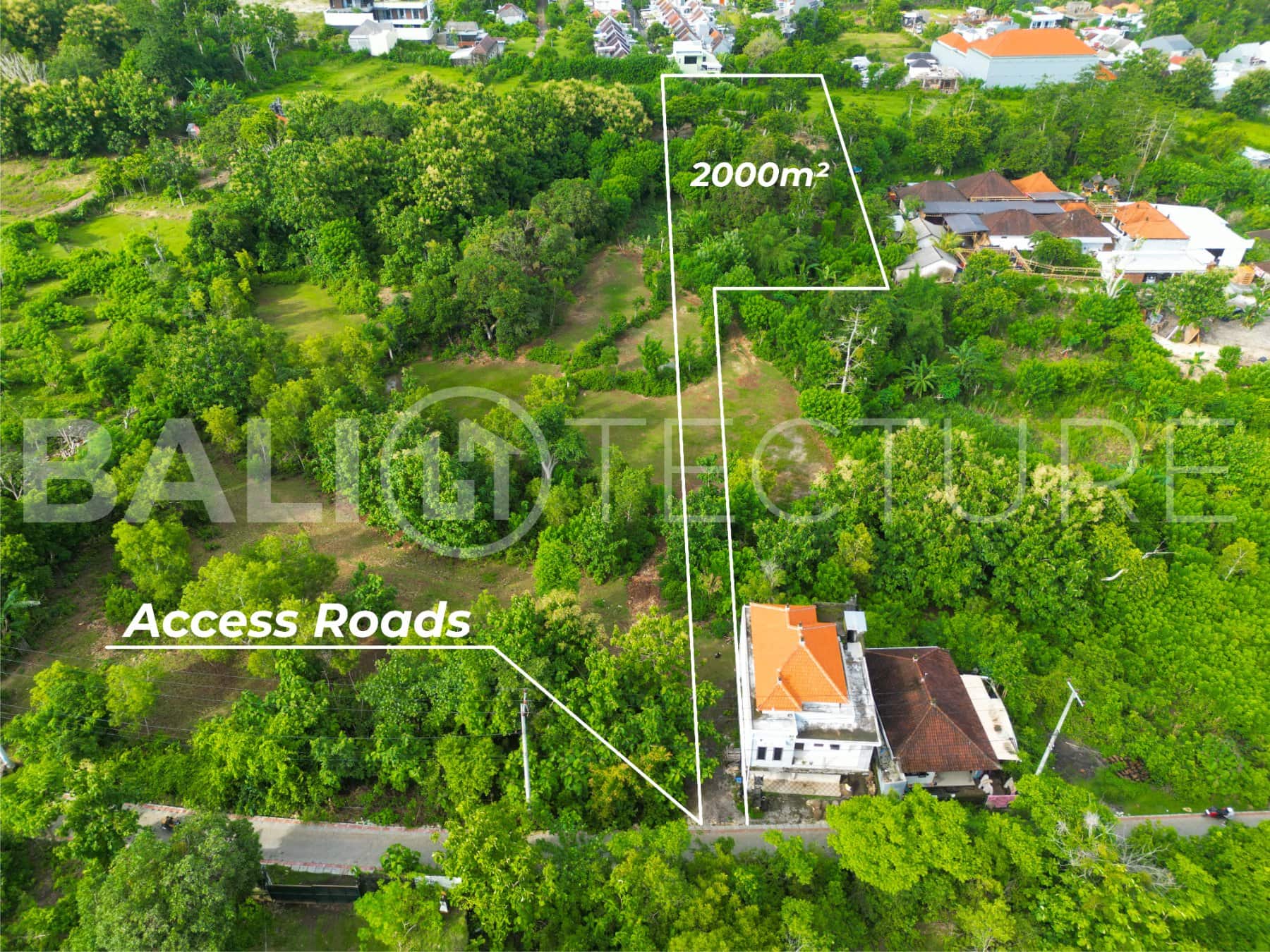 2,000m² leasehold land in prestigious Pecatu, ideal for luxury development.