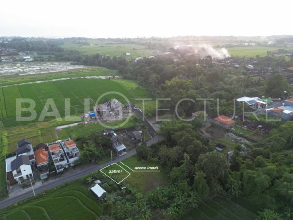 250m2 investment land in Kedungu with stunning rice field views. Close to Kedungu Beach, Tanah Lot Temple, and Nirjhara Waterfall. Perfect for building a villa or development project