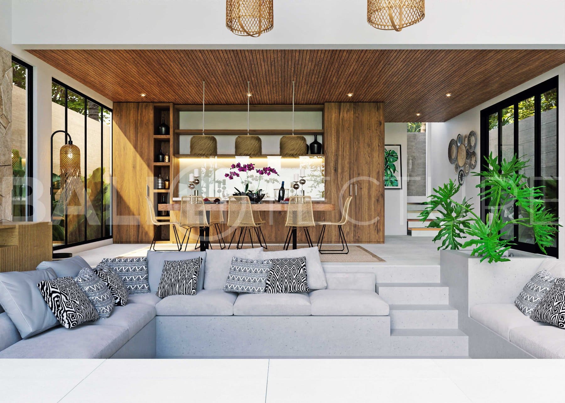 Tukad Huts – Open Plan Tropical 2 Bedroom Villa 10