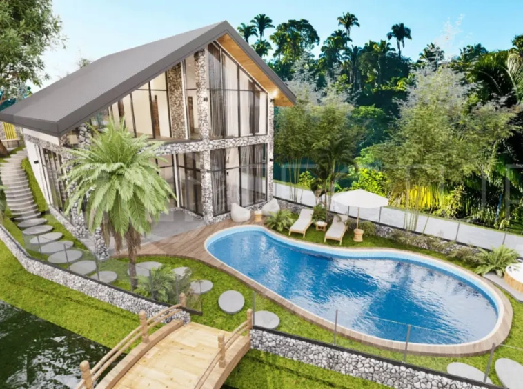 off plan tropical 3 bedroom villa for sale in Ubud