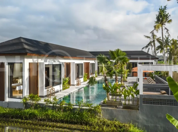 Magnificent Ricefield View 5 Bedroom Villa for Sale in the Heart of Ubud Bali 2