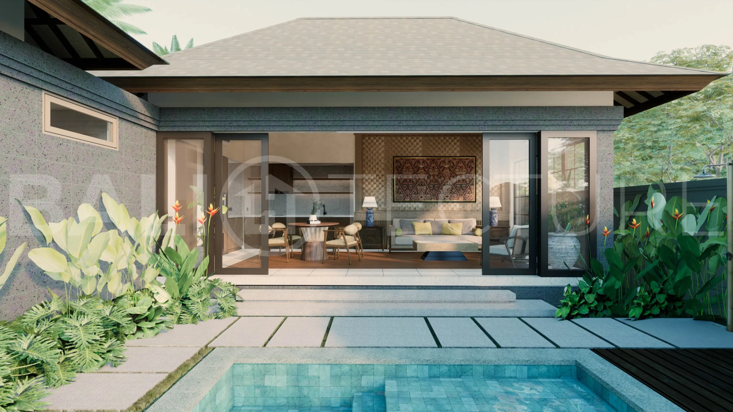 Elegant 1BR Retreat with Large Garden in Central Seminyak for Sale 14